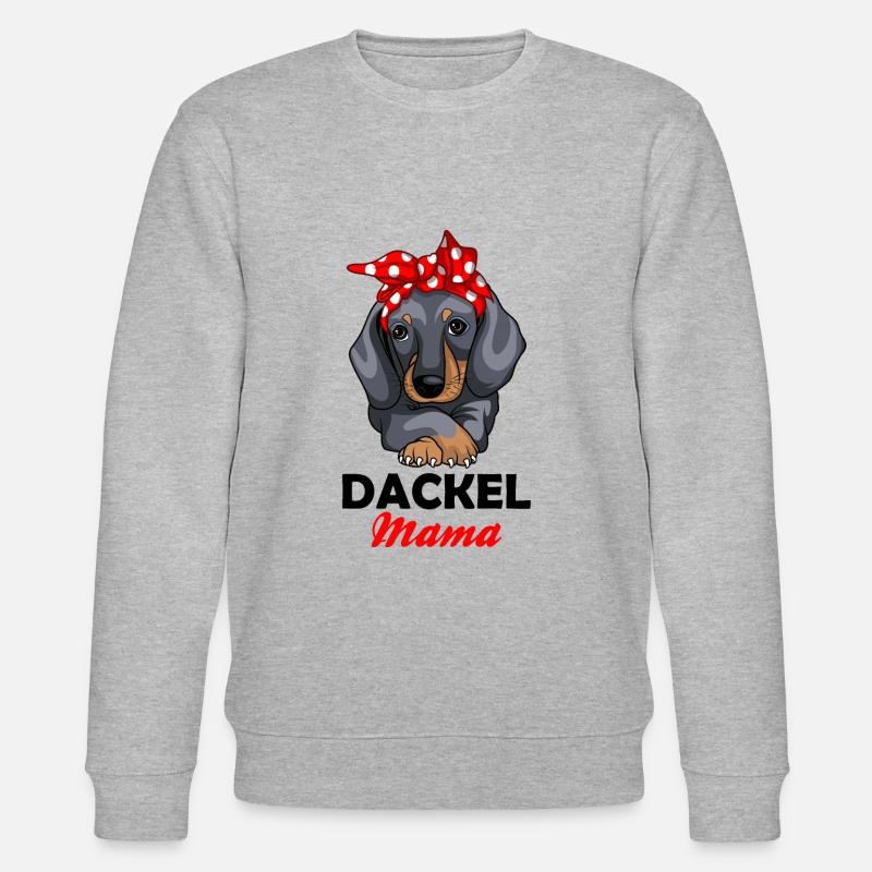 Dackel Mama - Stanley/Stella Unisex Bio-Sweatshirt CHANGER  - Grau meliert