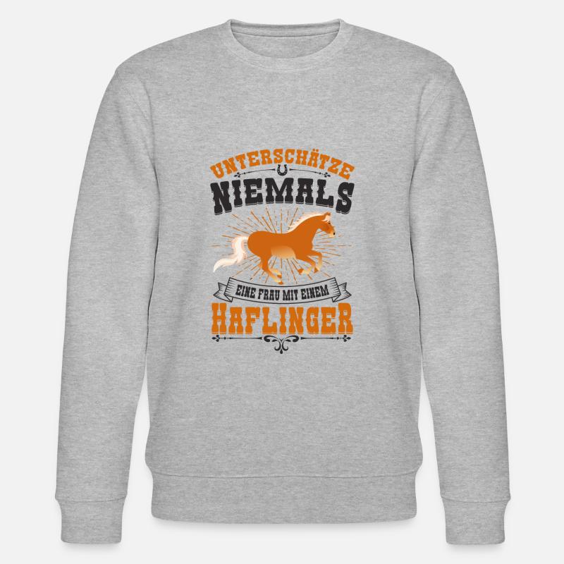 Haflinger - Stanley/Stella Unisex Bio-Sweatshirt CHANGER  - Grau meliert