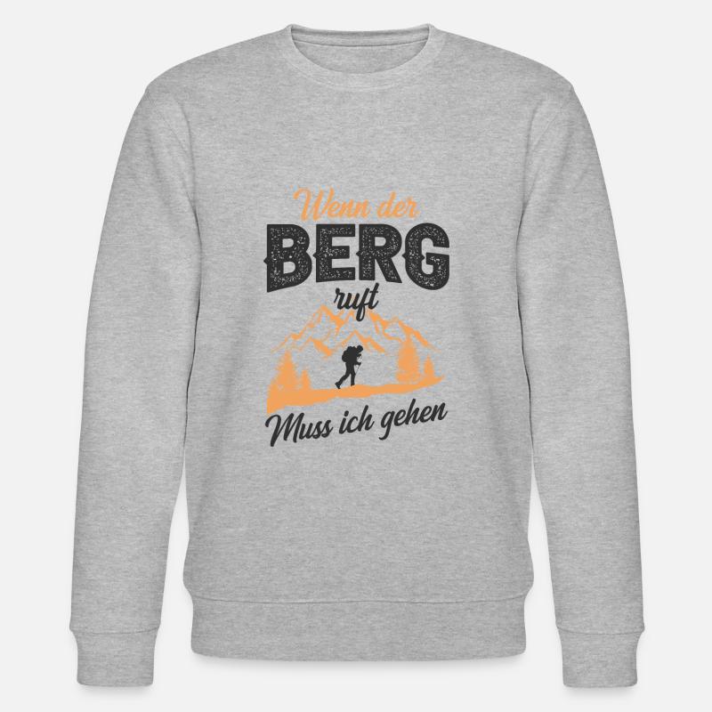 Wandern - Stanley/Stella Unisex Bio-Sweatshirt CHANGER  - Grau meliert