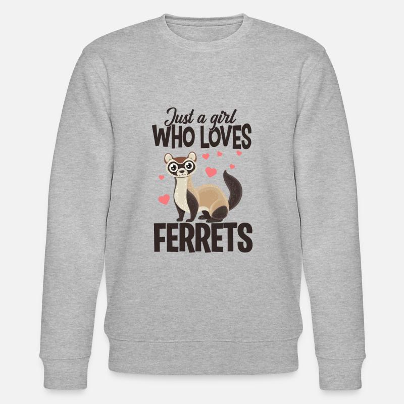 Frettchen - Stanley/Stella Unisex Bio-Sweatshirt CHANGER  - Grau meliert