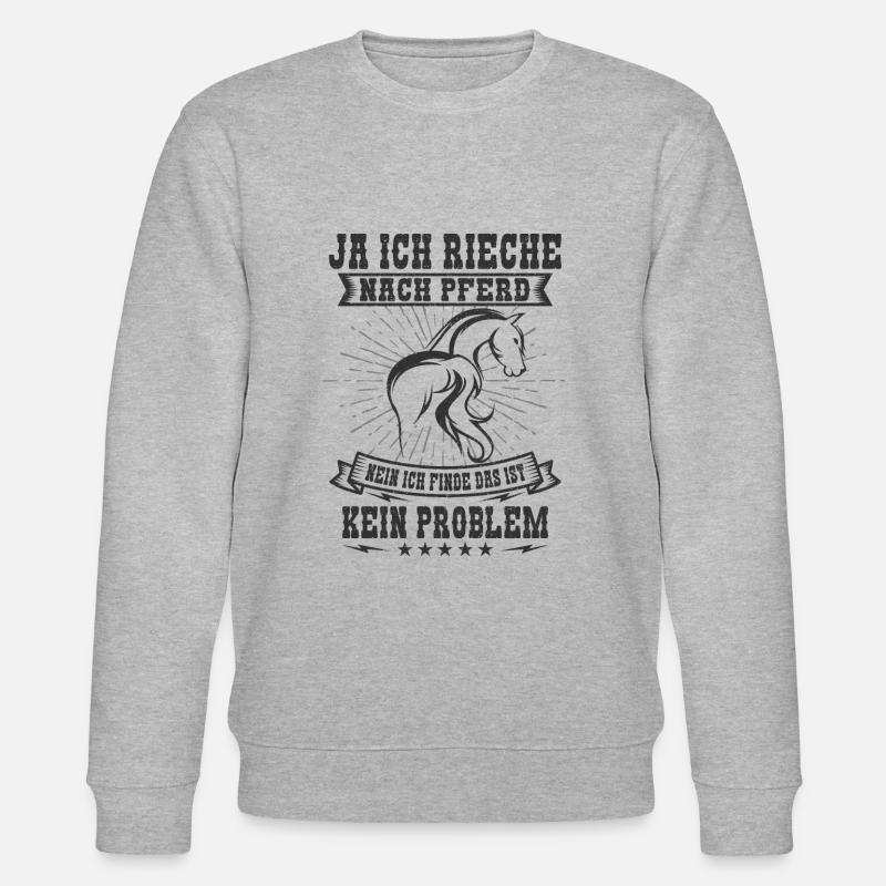 Pferd - Stanley/Stella Unisex Bio-Sweatshirt CHANGER  - Grau meliert