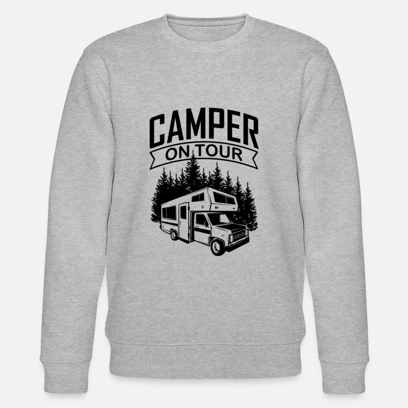 Camper on Tour - Stanley/Stella Unisex Bio-Sweatshirt CHANGER  - Grau meliert