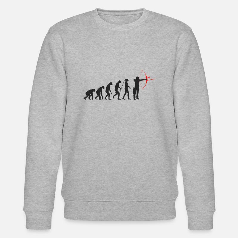 Archery evolution - Stanley/Stella CHANGER Unisex Organic Sweatshirt - heather grey