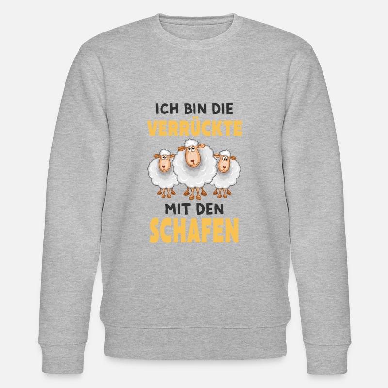 Schaf - Stanley/Stella Unisex Bio-Sweatshirt CHANGER  - Grau meliert