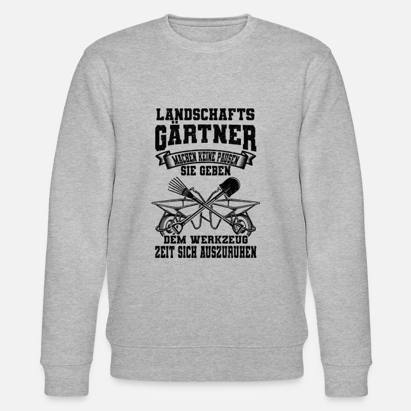Landschaftsgärtner - Stanley/Stella Unisex Bio-Sweatshirt CHANGER  - Grau meliert