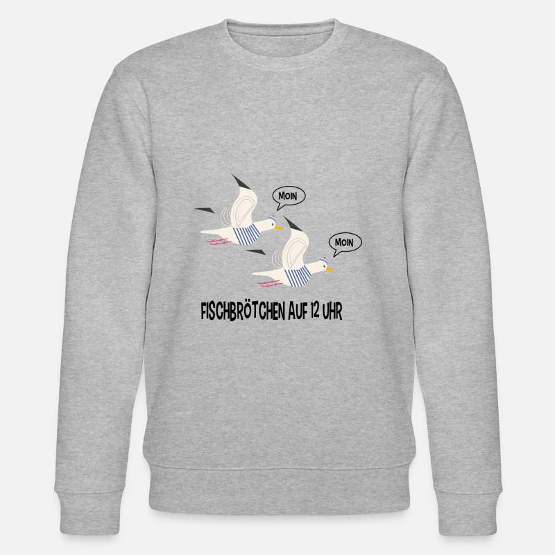Moin Möwen - Stanley/Stella Unisex Bio-Sweatshirt CHANGER  - Grau meliert