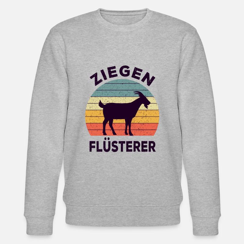 Ziegen Flüsterer - Stanley/Stella Unisex Bio-Sweatshirt CHANGER  - Grau meliert