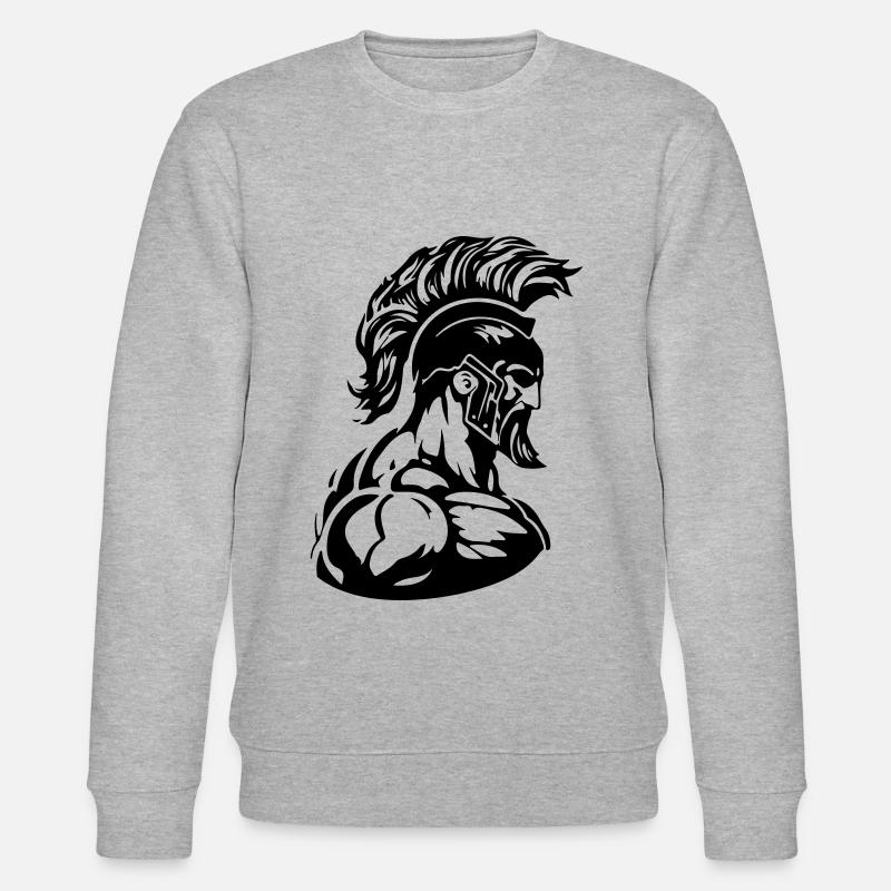 Muscles de gladiateurs guerriers spartiates - Sweat bio CHANGER Stanley/Stella Unisexe - gris chiné