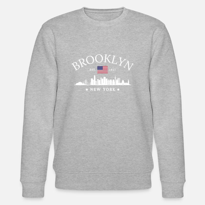 Brooklyn Newyork Classique - Sweat bio CHANGER Stanley/Stella Unisexe - gris chiné