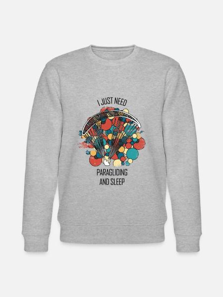 Paragliding Gleitschirm Paragleiter Paraglider - Stanley/Stella CHANGER Unisex Organic Sweatshirt - heather grey