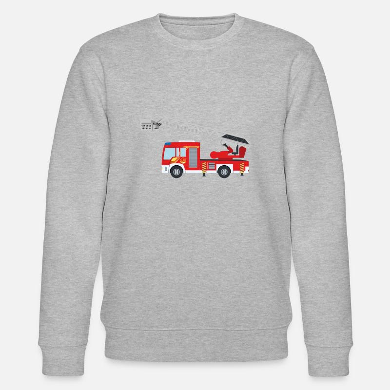 Feuerwehrauto - Stanley/Stella Unisex Bio-Sweatshirt CHANGER  - Grau meliert