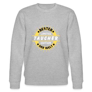 Best diver in the world - Stanley/Stella CHANGER Unisex Organic Sweatshirt - heather grey - Front - Nik (191cm) & Marisol (170cm)