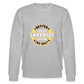 Best warehouse clerk in the world - Stanley/Stella CHANGER Unisex Organic Sweatshirt - heather grey - Front - Nik (191cm) & Marisol (170cm)
