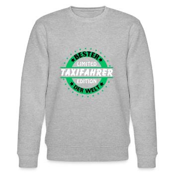 Bester Taxifahrer der Welt - Stanley/Stella Unisex Bio-Sweatshirt CHANGER  - Grau meliert - Vorne - Nik (191cm) & Marisol (170cm)