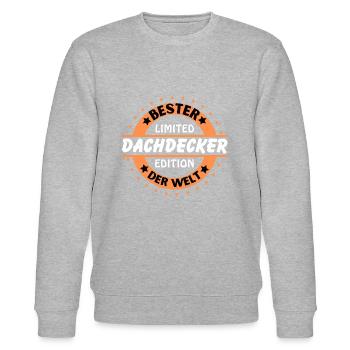 Bester Dachdecker der Welt - Stanley/Stella Unisex Bio-Sweatshirt CHANGER  - Grau meliert - Vorne - Nik (191cm) & Marisol (170cm)