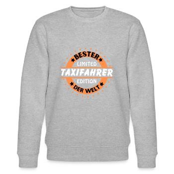 Bester Taxifahrer der Welt - Stanley/Stella Unisex Bio-Sweatshirt CHANGER  - Grau meliert - Vorne - Nik (191cm) & Marisol (170cm)