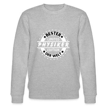 Bester Physiker der Welt - Stanley/Stella Unisex Bio-Sweatshirt CHANGER  - Grau meliert - Vorne - Nik (191cm) & Marisol (170cm)