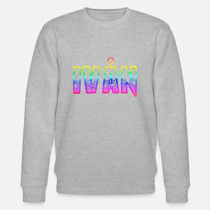 Ivån RS Arc-en-ciel - Sweat bio CHANGER Stanley/Stella Unisexe - gris chiné