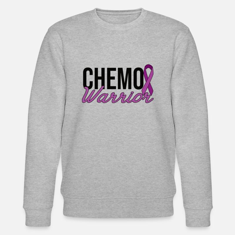 Chemo Warrior - Arc violet - Sweat bio CHANGER Stanley/Stella Unisexe - gris chiné