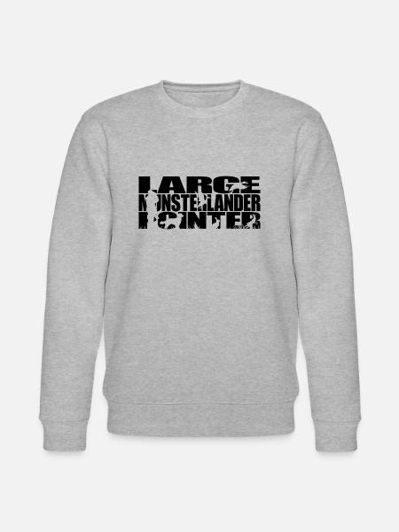 LARGE MUNSTERLANDER POINTER Jagdhunde Wilsigns - Stanley/Stella Unisex Bio-Sweatshirt CHANGER - Grau meliert