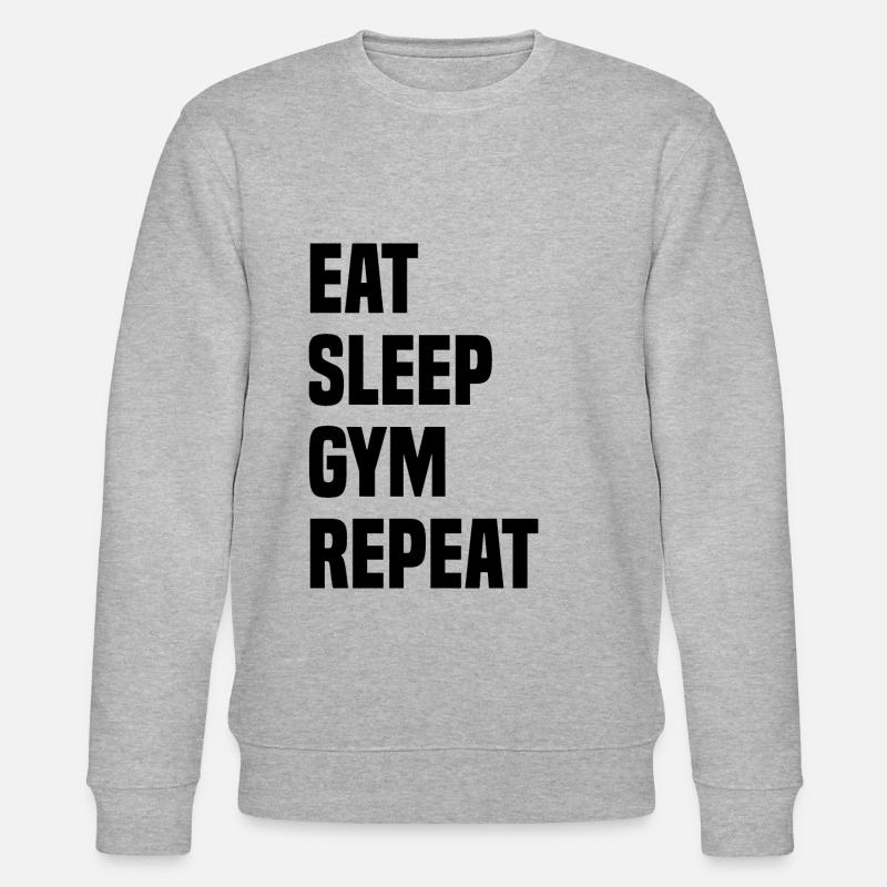 Manger Sleep Gym Répéter - Sweat bio CHANGER Stanley/Stella Unisexe - gris chiné