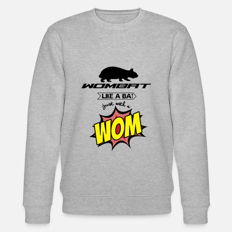 Wombat Australien - Stanley/Stella Unisex Bio-Sweatshirt CHANGER  - Grau meliert