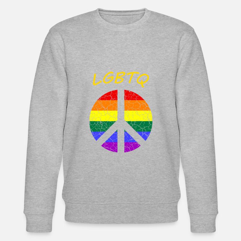 LGBTQ - Stanley/Stella Unisex Bio-Sweatshirt CHANGER  - Grau meliert