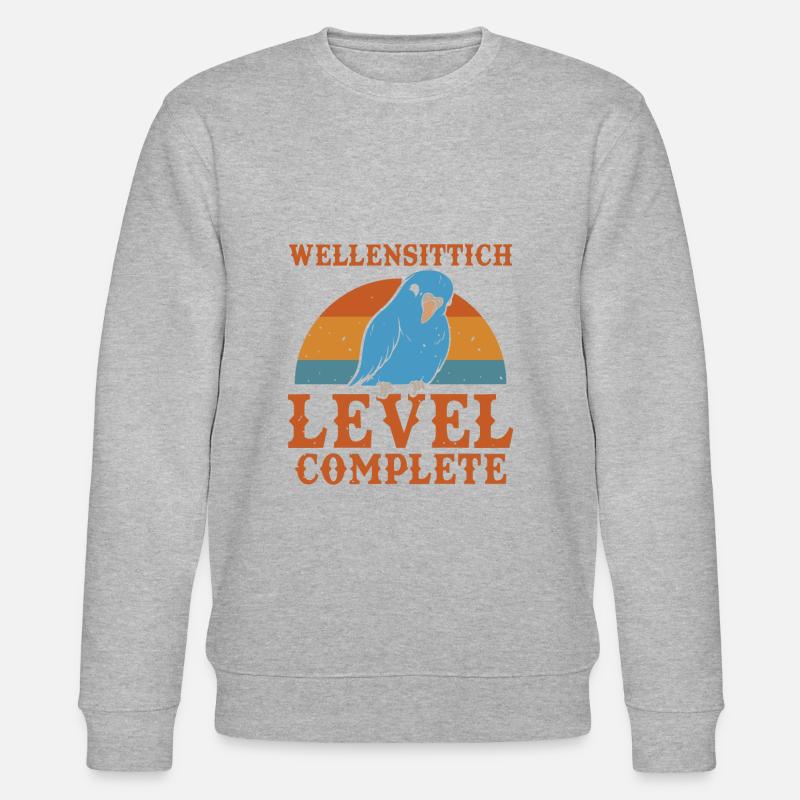 Wellensittich Level Complete - Stanley/Stella Unisex Bio-Sweatshirt CHANGER  - undefined
