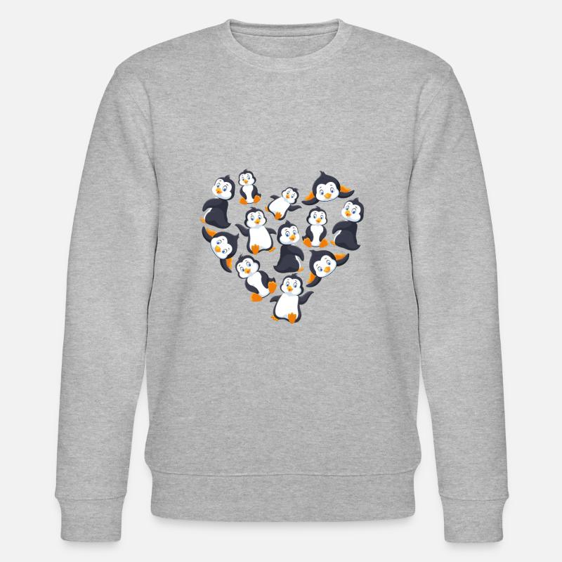 Herz Pinguin - Stanley/Stella Unisex Bio-Sweatshirt CHANGER - undefined