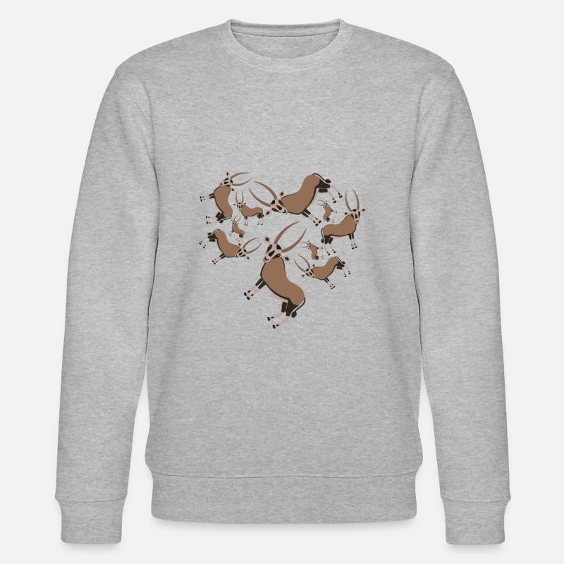 Herz Spießbock Steinbock - Stanley/Stella Unisex Bio-Sweatshirt CHANGER  - undefined