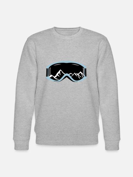 Gogle narciarskie i góry - Ekologiczna bluza unisex Stanley/Stella CHANGER  - szary melanż