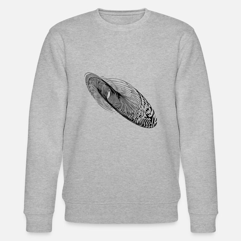 Abstract oscillation shape ellipse - Stanley/Stella CHANGER Unisex Organic Sweatshirt - heather grey