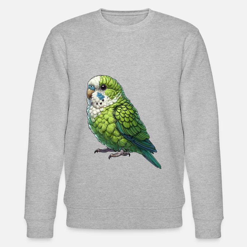 Perroquet Oiseau Perroquet Perroquet - Sweat bio CHANGER Stanley/Stella Unisexe - gris chiné