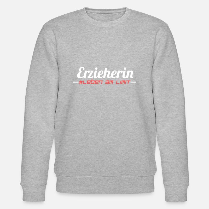 Erzieherin Beruf - Stanley/Stella Unisex Bio-Sweatshirt CHANGER  - Grau meliert