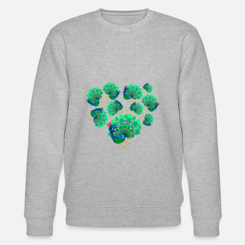 Herz Pfau - Stanley/Stella Unisex Bio-Sweatshirt CHANGER - undefined