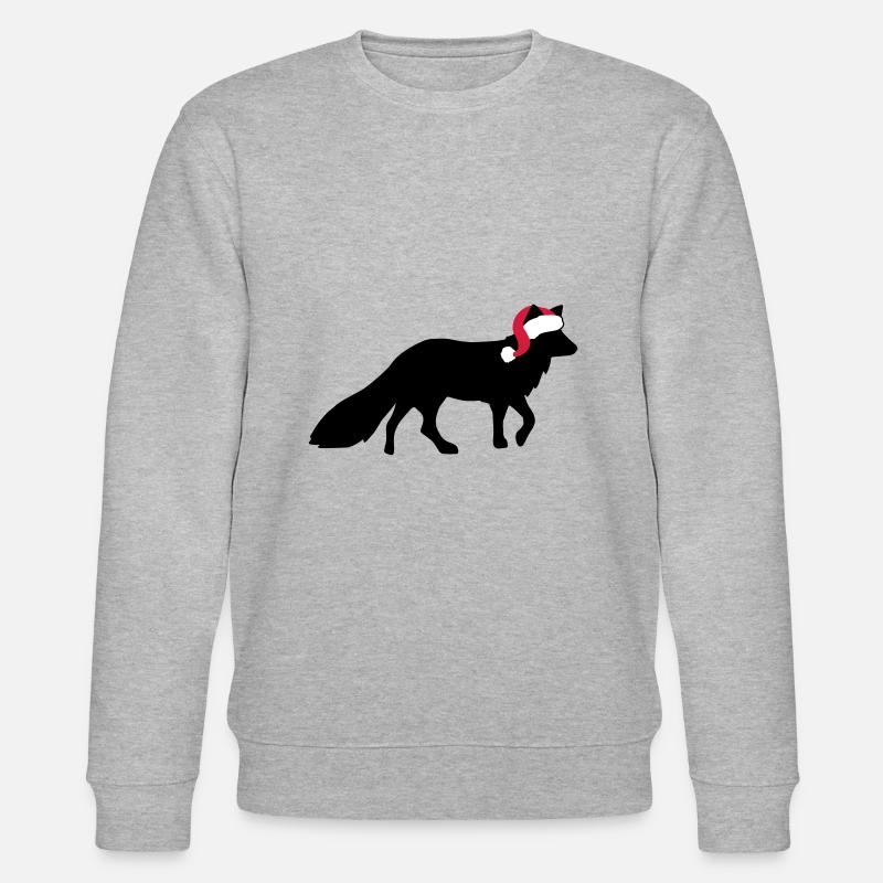 Fuchs Weihnachten - Weihnachtsgeschenk - Stanley/Stella Unisex Bio-Sweatshirt CHANGER  - Grau meliert