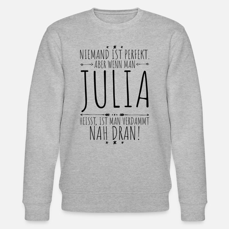 Julia perfekt - Stanley/Stella Unisex Bio-Sweatshirt CHANGER  - Grau meliert