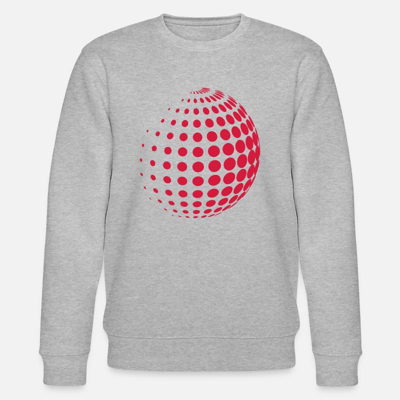 Dotted Sphere - Stanley/Stella Unisex Bio-Sweatshirt CHANGER  - Grau meliert