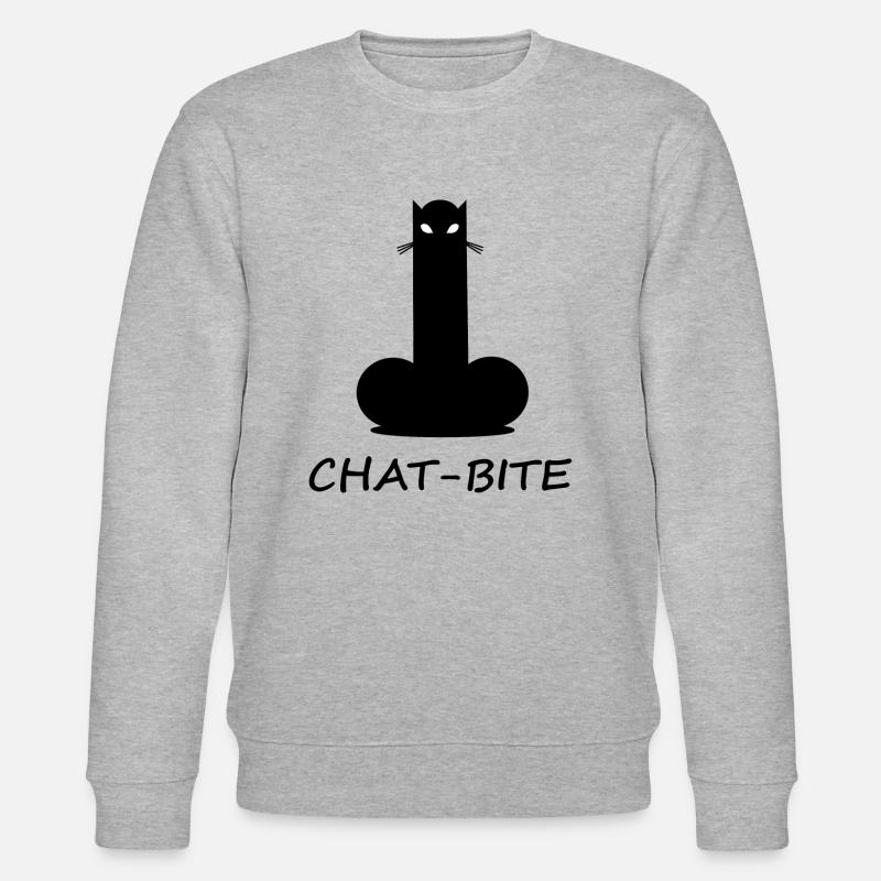 CHAT-BITE - Stanley/Stella CHANGER Unisex Organic Sweatshirt - heather grey