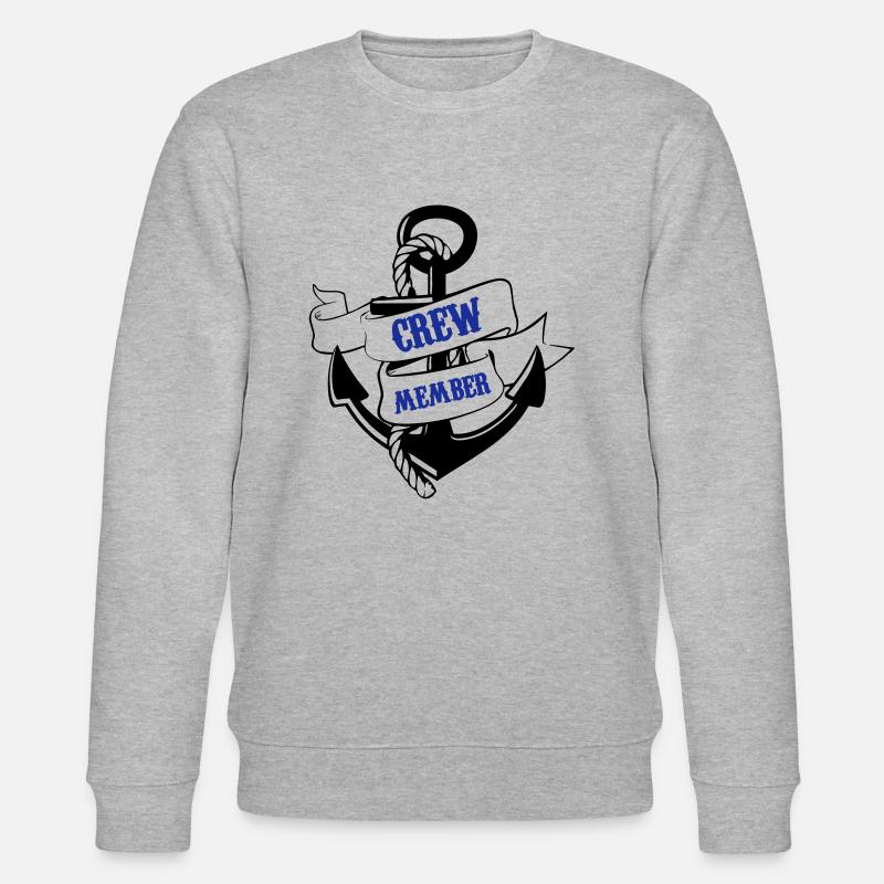 crew member anker 02 - Stanley/Stella Unisex Bio-Sweatshirt CHANGER - Grau meliert