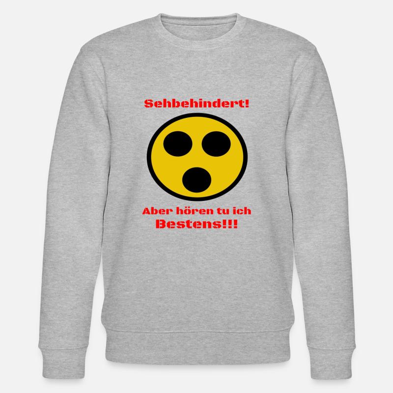 Sehbehindert/Sehgestört - Stanley/Stella Unisex Bio-Sweatshirt CHANGER  - Grau meliert