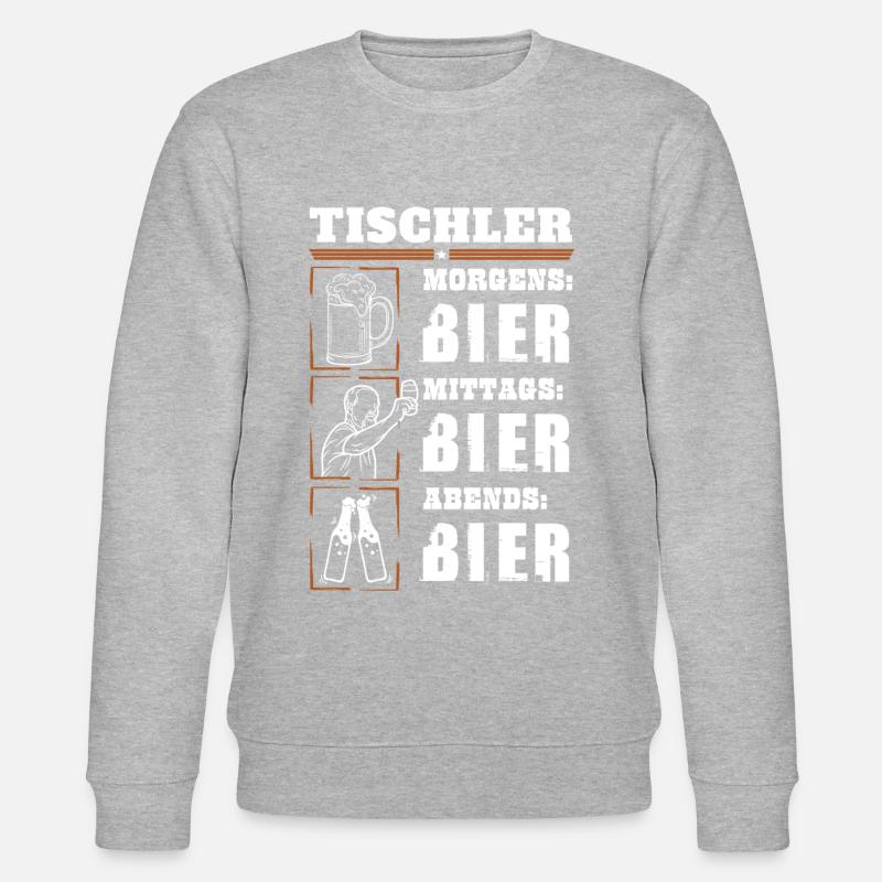 Mon quotidien de menuisier - Sweat bio CHANGER Stanley/Stella Unisexe - gris chiné