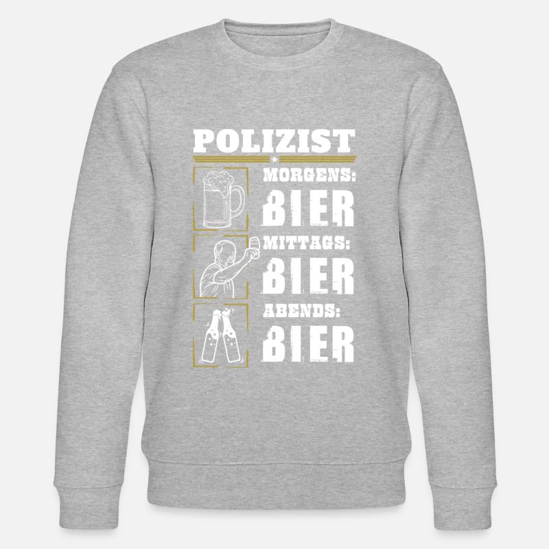 Mon quotidien de policier - Sweat bio CHANGER Stanley/Stella Unisexe - gris chiné