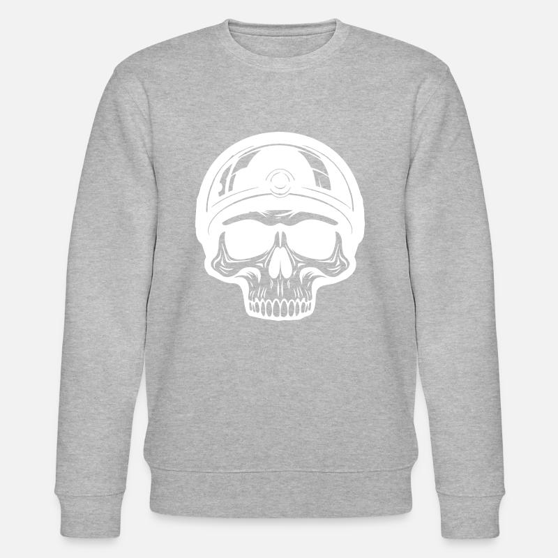 Skeleton Biker - Sweat bio CHANGER Stanley/Stella Unisexe - gris chiné