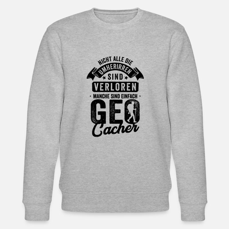 Geocaching Geschenk - Stanley/Stella Unisex Bio-Sweatshirt CHANGER  - Grau meliert