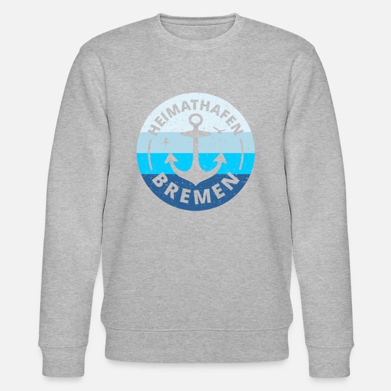 Bremen - Heimathafen Bremen Bremer Geschenkidee - Stanley/Stella Unisex Bio-Sweatshirt CHANGER  - Grau meliert