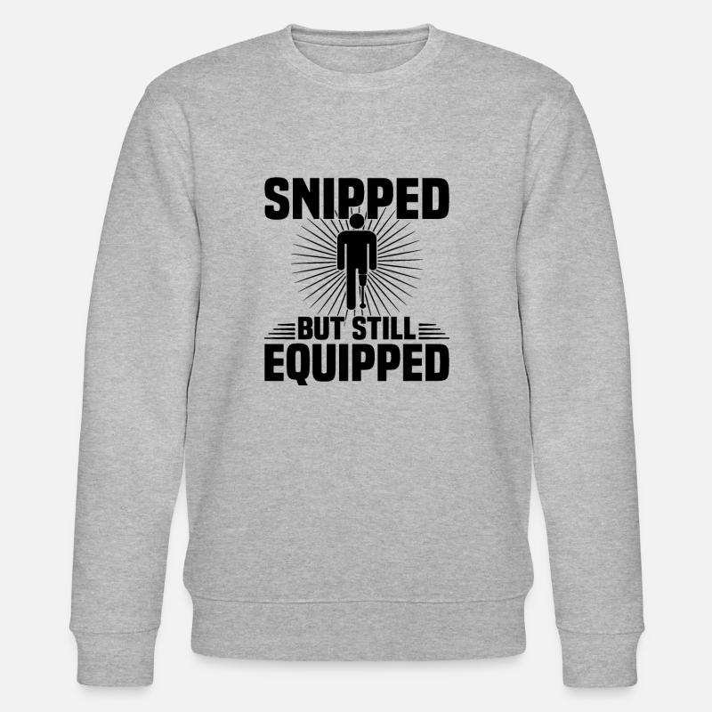 Amputiert Invalide Prothese Handicap Rollstuhl - Stanley/Stella Unisex Bio-Sweatshirt CHANGER  - Grau meliert