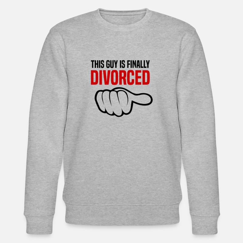 Scheidung Trennung Ehe Ex Scheidungsparty - Stanley/Stella Unisex Bio-Sweatshirt CHANGER  - Grau meliert