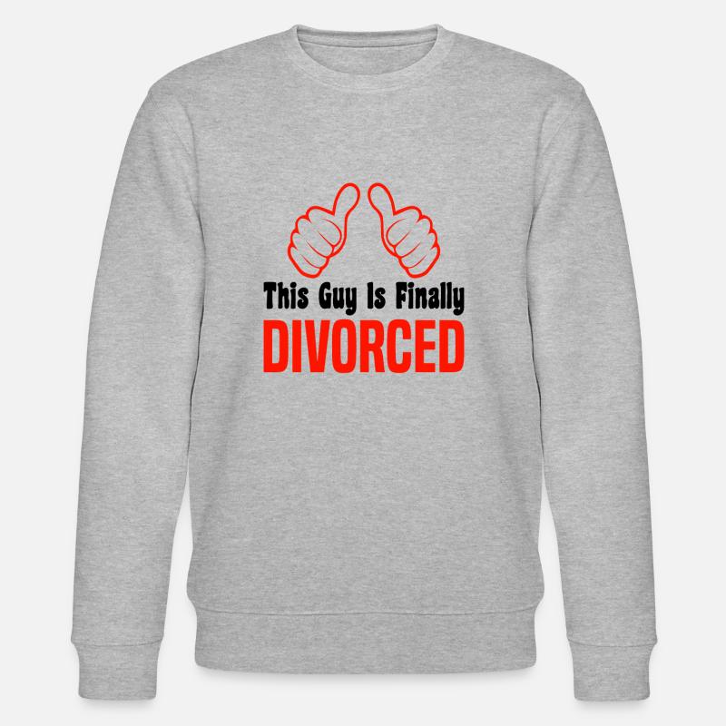 Scheidung Trennung Ehe Ex Scheidungsparty - Stanley/Stella Unisex Bio-Sweatshirt CHANGER - Grau meliert