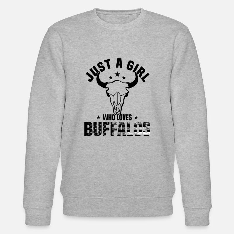 Buffle Bison Buffle Amérindien - Sweat bio CHANGER Stanley/Stella Unisexe - gris chiné